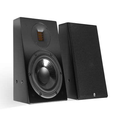 Aperion Audio Theatrus TC65 2-Way 6.5" Height/Surround Speaker Pair for Dolby Atmos Home Theater Surround Sound SystemStealth Black