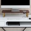 Anji Mountain Monitor Stand - Desktop Organizer & Laptop Riser, Ergonomic Monitor Riser, Space-Saving Monitor Stand for Desk, Durable Construction, Easy Assembly, Ideal for Home & Office,Walnut view 1