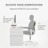 Anji Mountain Monitor Stand - Desktop Organizer & Laptop Riser, Ergonomic Monitor Riser, Space-Saving Monitor Stand for Desk, Durable Construction, Easy Assembly, Ideal for Home & Office,Walnut view 4