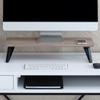 Anji Mountain Monitor Stand - Desktop Organizer & Laptop Riser, Ergonomic Monitor Riser, Space-Saving Monitor Stand for Desk, Durable Construction, Easy Assembly, Ideal for Home & Office,Biscotti view 1