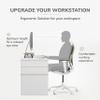 Anji Mountain Monitor Stand - Desktop Organizer & Laptop Riser, Ergonomic Monitor Riser, Space-Saving Monitor Stand for Desk, Durable Construction, Easy Assembly, Ideal for Home & Office,Biscotti view 3