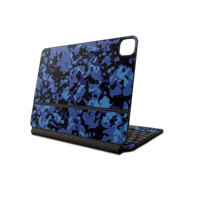 Skin Compatible with Apple Magic Keyboard for iPad Pro 13inch (M4) 2024 - Blue Modern Camo - Premium 3M Vinyl Protective Wrap Decal Cover - Easy to Apply | Crafted in The USA by MightySkins