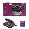 Minolta MND20 44 MP 2.7K Ultra HD Digital Camera with Slinger Camera case (Magenta) view 1