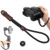 Denash Camera Wrist Strap, 23cm PU Leather Hand Wrist Strap Lanyard, Adjustable Camera General Hand Rope Lanyard with 1/4 inch Screws view 1