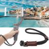 Denash Camera Wrist Strap, 23cm PU Leather Hand Wrist Strap Lanyard, Adjustable Camera General Hand Rope Lanyard with 1/4 inch Screws view 4