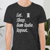 CubeShirts Unisex Eat Sleep Ham Radio Repeat T-Shirt Ham Radio 3XL / Black view 4