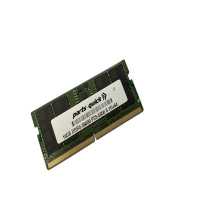 parts-quick 16GB Compatible Memory for Dell Precision Workstation 3460XE Small Form Factor DDR5 1RX8 SODIMM 4800MHz RAM