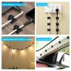 TEZOP 100 PCS Adhesive Cable Clips Black (50 Small & 50 Large), Cable Management Under Desk, Cable Wall Clip, Wire Clips for Cords of Car Dash Cam, HDMI, Extension Cord, TV PC Phone USB Ethernet Coax view 4