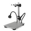 ZTBH Microscope Accessories Kit 1080P HDMI USB Electronic Digital Video Microscope Camera 130X Zoom C Mount Lens USB LED Light for Lab PCB Phone Repair Tools Microscope Slides(Color:C) view 1