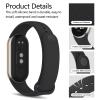 Tobfit 3 Pack Replacement Bands Compatible for Xiaomi Smart Band 10/9/8, Soft Silicone Adjustable Sport Wrist Strap for Women Men, Black/Navy Blue/Grey view 3