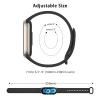 Tobfit 3 Pack Replacement Bands Compatible for Xiaomi Smart Band 10/9/8, Soft Silicone Adjustable Sport Wrist Strap for Women Men, Black/Navy Blue/Grey view 4