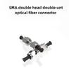 SMA905 Double-Headed Double-nut Quartz Short Fiber Jumper Stainless Steel Connector integrating Sphere Fiber Optic line UV Fiber, Infrared Fiber(Color:UV Fiber 600um) view 4