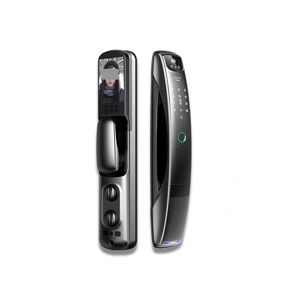 MiJob Cat Eye Smart Electronic Fingerprint Digital Keypad Password Biometric Intelligent Door Lock for Hotel Home