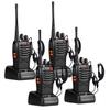pxton 888S and 666S walkie talkies Long Range Rechargeable for Adults with Headphones and Li-ion Battery,2 Way radios has VOX/Noise Reduction/TOT/Flashlight/Monitoring/Scan Function8 Pack view 2
