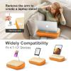 ERGONOV Cozy Pillow Stand with 360 Adjustable Tablet Holder, Wooden Panel, iPad Stand for Hands Free Reading in Bed, Couch, Sofa, Compatible with 4.7"-13" Kindle, iPad, Phone, up to 14" Laptop view 2