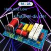Srutueo 2 PCS PA-2A 2 Ways Speaker Crossover Treble + 450W Pure Bass Subwoofer Frequency Divider Filters DIY Blue PCB+Electronic Components for Home, 500399804 view 4