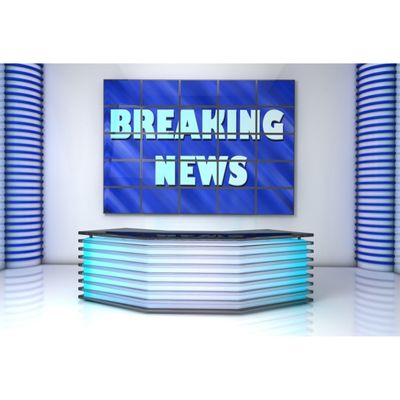 Vie Savaran 10x6.5ft Breaking News Backdrop Broadcasting Room TV Show Interior Stage Minimalist Photography Background Reporter'S Office Video Conference Pressman Report Studio Photo Props Polyester