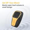 INGA Wearable Bluetooth Speaker, IP67 Waterproof Clip-on Mini Portable Speakers, Wireless Clip Speaker with Built-in Mic, Hands-Free Music and Calls for Work/Riding/Golf/Outdoor(Yellow) view 3