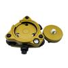 Srutueo Tribrach with Optical Plummet&GPS Tribrach Adapter Carrier with 5/8InX11 Mount Rotate Screw for Total Station GPS GNSS A Easy to Use, Yellow view 3