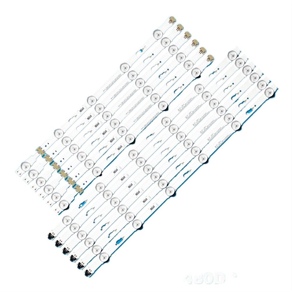 UFDIPLMY Nova 12pcs Tira Conduzida for Samsung UE48JU6412 UE48JU6410 UE48JU6465 UE48JU6450 UE48JU6440 UE48JU6652 UE48JU7090 UE48JU7080