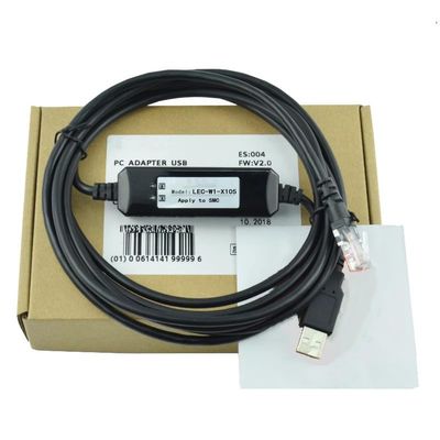 LEC-W1-X105 for SMC Cylinder Driver Programming Cable Transmission Stability Data Cable Communication Debugging Cable Download Cable Dual Chip Design Industrial Grade 3 Meter