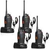 pxton 777S and 888s666s walkie talkies Long Range for Adults Rechargeable with Earpieces and Li-ion Battery,Two Way radios has VOX/TOT/Emergency Alarm/Battery Low Alert/Flashlight/Scan Function12 Pa view 3