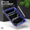 AdirMi Case for iPad Pro 13-inch (M4, 2024, 7th Gen), Upgraded Military Grade Shockproof Cover with Built-in Screen Protector & 360 Rotating Stand & Handle & Shoulder Strap,Navy Blue view 4