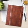 Antbox for iPad Pro 11 Inch Case M5 2025/M4 2024, Built-in Pencil Holder, Fully Supports Pencil Pro/USB-C, Auto Sleep/Wake Function Vegan Leather (Brown) view 2