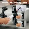 Srutueo 50 Piece Dual Side Card Reader Cleaner CR80 Card Reader Cleaning Cards White POS Swipe Terminal Cleaning Cards, 500438335 view 3