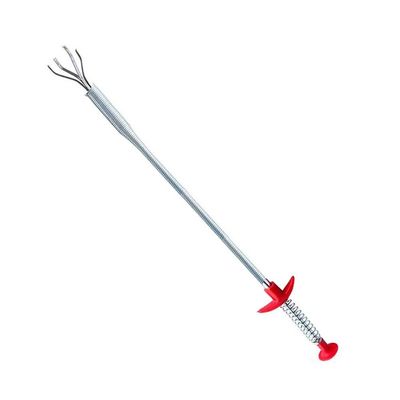 TopHomer 1 Pack Drain Relief Tool with Claws, Stainless Steel Spring Pipe Hair Remover Sink Drain Household Cleaning Tool for Bathroom, Kitchen Sink, Toilet (60cm)