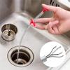 TopHomer 1 Pack Drain Relief Tool with Claws, Stainless Steel Spring Pipe Hair Remover Sink Drain Household Cleaning Tool for Bathroom, Kitchen Sink, Toilet (60cm) view 3
