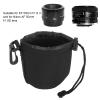 Camera Lens Bag, Shockproof, Scratch Protective Lens Pouch with Hook, Foldable and Portable, for 50mm F/1.8 II, AF 50mm f/1.8D view 3