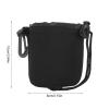 Camera Lens Bag, Shockproof, Scratch Protective Lens Pouch with Hook, Foldable and Portable, for 50mm F/1.8 II, AF 50mm f/1.8D view 4