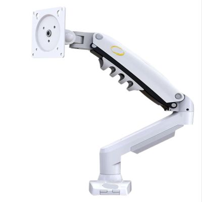CUFTOBJM F80 Desktop Gas Spring 17-30 Inch LCD LED Monitor Stand Mounting Arm Fully Dynamic Monitor Stand Bearing 2-9 kg(Color:White)