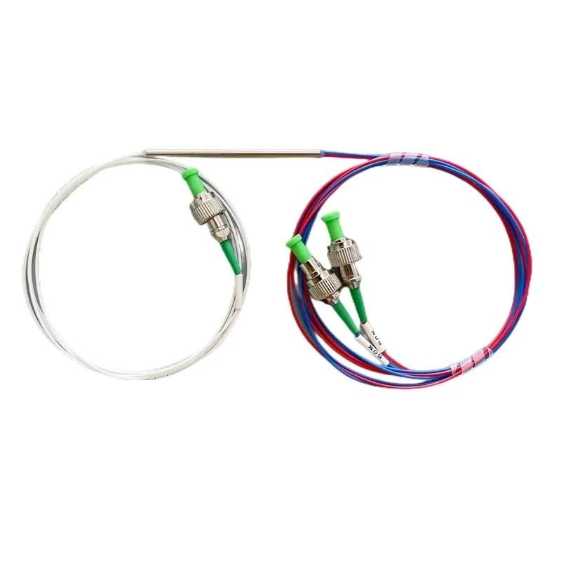 1/2 Fiber Coupler 1260~1620nm Single Mode Fiber Coupler 1X2 Tapered Beam Splitter(Size:20:80)