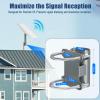 Mounting Kit for Starlink, AstroniSync Widely Applicable Pole Mount for Starlink V2, Easy-to-Install Roof Mount for Starlink Internet Kit Satellite view 2