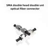 SMA905 Double-Headed Double-nut Quartz Short Fiber Jumper Stainless Steel Connector integrating Sphere Fiber Optic line UV Fiber, Infrared Fiber(Color:Infrared Fiber 800um) view 4