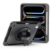 AdirMi Case for iPad Pro 13-inch (M4, 2024, 7th Gen), Upgraded Military Grade Shockproof Cover with Built-in Screen Protector & 360 Rotating Stand & Handle & Shoulder Strap,Black view 1