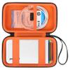 Canboc Carrying Case Compatible with Polaroid Hi-Print 2nd Generation Bluetooth Connected 2x3 Pocket Photo Dye-Sub Printer, Mesh Pocket fits Cable, Paper, Black+Orange (Case Only) view 1
