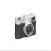 BMAOLLONGB X100V Camera Case, Handmade Genuine Real Leather Half Camera Case Bag Cover for Fujifilm X100V Camera Bottom Opening Version + Hand Strap (Coffee) view 3