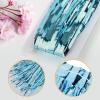 10 Pack Blue Foil Curtain Backdrop 3.2ft x 9.8ft Metallic Tinsel Foil Fringe Curtains Streamer Photo Booth Backdrop for Birthday Party Engagement Bachelorette Party Decorations (Light Blue) view 4