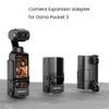 Camera Expansion Adapter for Osmo Pocket 3, with 1/4 Thread Connector Handle Mount Cage Bracket Adapter Housing Frame view 2