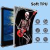 GFRGTFHYT Clear Case for 6.8" Kindle Paperwhite (11th Generation-2021) and Kindle Paperwhite Signature Edition Case with Stand Kickstand Slim Transparent Soft TPU Cover,Black Human Skeleton Guitar view 4
