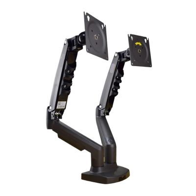 AVXANKTG F160 Gas Spring 10"-27" Dual Monitor Desktop Stand Stand 2-9kg Arms 360 Rotate Computer Screen(Color:Matte Charcoal)