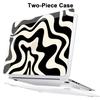 AKIT Compatible with MacBook Air 13 inch Case 2026 2025 2024-2022 M4 M3 M2 A3240 A3113 A2681, Pattern Hard Shell Laptop Case+Screen Protector+Keyboard Cover for MacBook Air 13.6 inch, Black Wave view 4