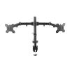 JFUDJKLI DL-MS02 Desktop Stand Fully Dynamic 360 Degree Steel Dual Monitor Stand 10"-27" Clamp Base Monitor Mounting Arm Load 9.9kg(Color:MS02) view 2