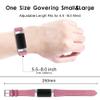 Mtozon Leather Bands Compatible with Fitbit Charge 4/Charge 3, Replacement Accessories Wristband Straps for Women, Pink view 3