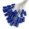 Numbered Security Cable Seals Tamper Proof Steel Wire Cable Tags Pull-Tite Trailer Seals Cable Ties-Strap (50, Blue) view 1
