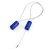 Numbered Security Cable Seals Tamper Proof Steel Wire Cable Tags Pull-Tite Trailer Seals Cable Ties-Strap (50, Blue) view 3