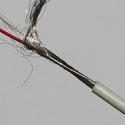 2 Core Silver-Plated Medical Silicone Shielded Wire 30AWG Softness High Temperature Resistance Outer Diameter 2.4mm(Size:30 m)